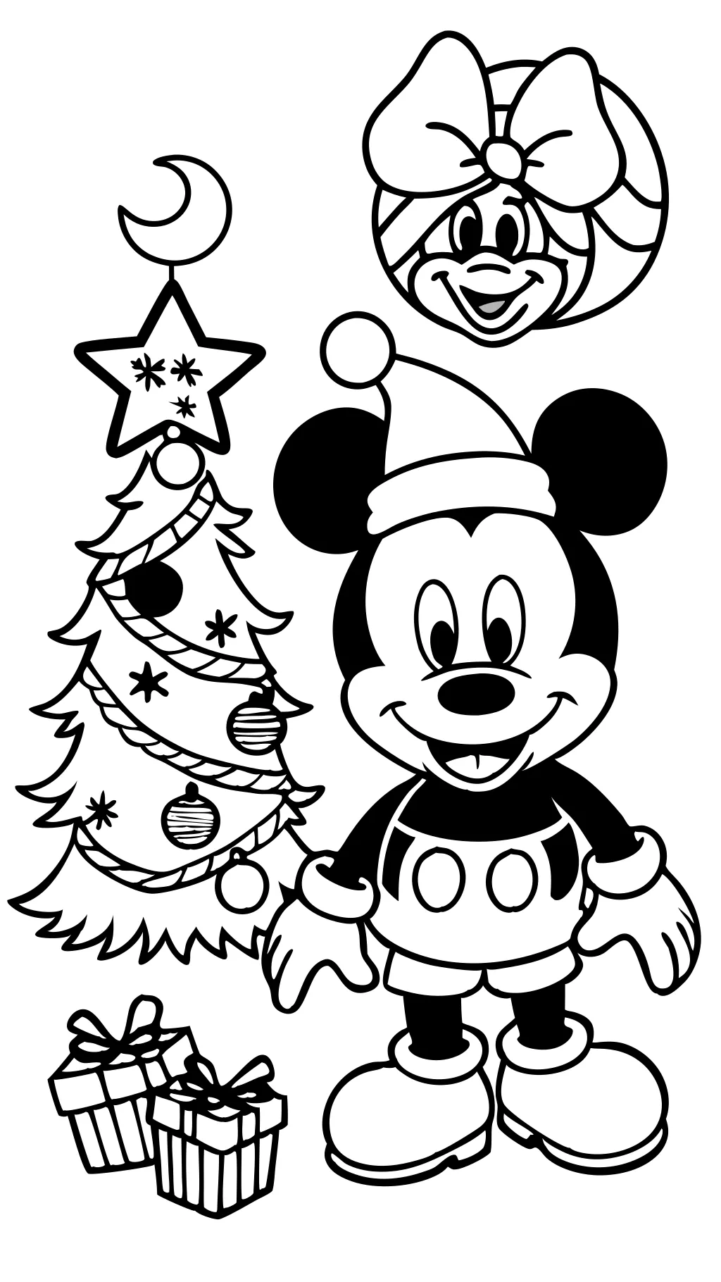 Páginas para colorear de Disney de Navidad